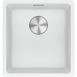 Sink Granite 37x40 free Flushmount / Undermount 1 bowl polar white, color: White Granite