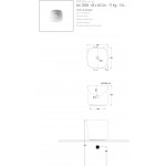 Washbasin Free standing 42x42x40 material: Porcelain Without hole Without overflow, color: White surface: Glossy Free standing Washbasin Free standing 42x42x40 material: Porcelain Without hole Without overflow, color: White surface: Glossy Free standing