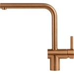 Kitchen tap Deck-mounted material: Brass copper, color: Bronze surface: Brushed Deck-mounted