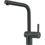 Kitchen tap Deck-mounted material: Brass industrial black, color: Black surface: Matt Deck-mounted