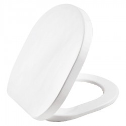 Toilet-seat soft closing, style: Wrapover, color: White Toilet seats & covers