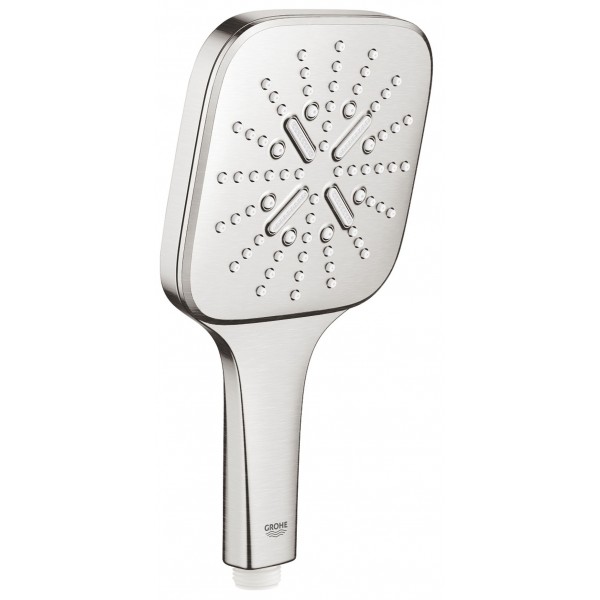 Shower head 3 jets Supersteel, color: Chrome surface: Brushed Hand showers