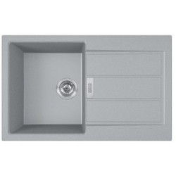 Sink Synthetic 78x50 left / right nested 1 bowl, color: Grey Synthetic