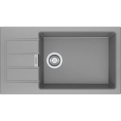 Sink Synthetic 78x43,5 left / right nested 1 bowl, color: Grey Synthetic