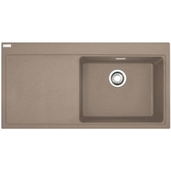 Sink Granite 96x39 left nested / Undermount 1 bowl oyster, color: Brown Granite