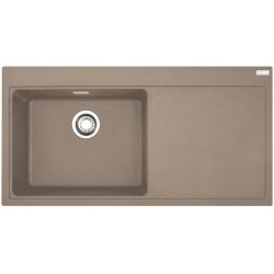 Sink Granite 100x51,5 right nested / Undermount 1 bowl oyster, color: Brown Granite