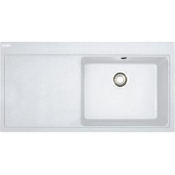 Sink Granite 96x39 left nested / Undermount 1 bowl polar white, color: White Granite