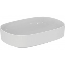Washbasin Free standing 55x38x13 material: Porcelain Without hole Without overflow, color: White surface: Glossy Free standing