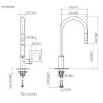 Kitchen tap Deck-mounted material: Brass With Pull-Out Spray 1 jet Dark Platinum matt, color: Grey surface: Brushed Deck-mounted