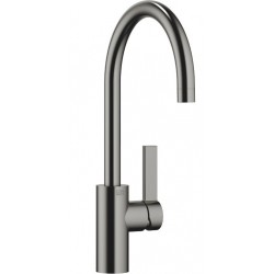 Kitchen tap Deck-mounted material: Brass Dark Platinum matt, color: Grey surface: Matt Deck-mounted