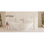 Bathtub Free standing/ Built-in 180x100x62 material: Solid Surface surface: Matt, color: White no grab bars Free standing/ Built-in