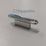 Cabinet handle material: Brass, color: Chrome Cabinet handles