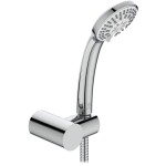 Shower head W/ hose and holder 3 jets S3, color: Chrome surface: Glossy Shower head W/ hose and holder 3 jets S3, color: Chrome surface: Glossy Hand showers