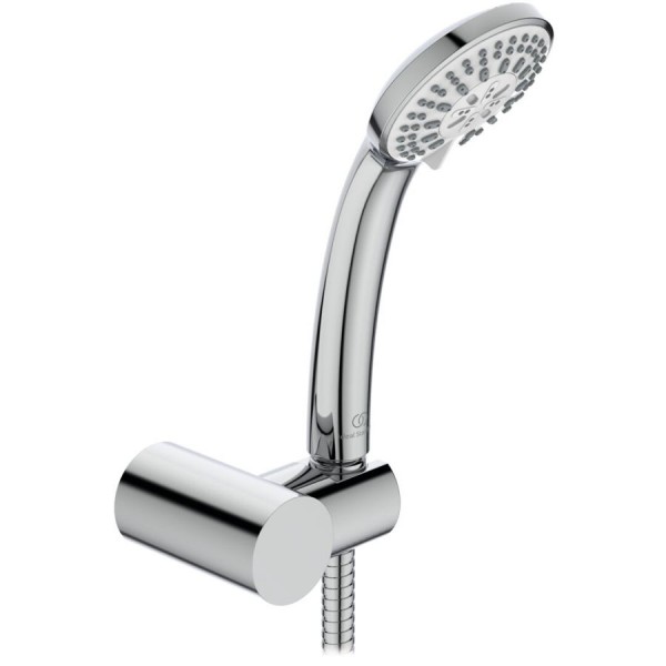 Shower head W/ hose and holder 3 jets S3, color: Chrome surface: Glossy Shower head W/ hose and holder 3 jets S3, color: Chrome surface: Glossy Hand showers