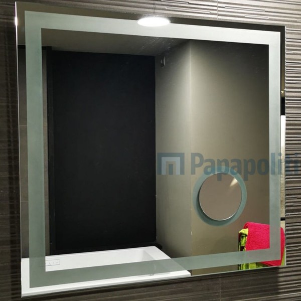 Bathroom mirror, shape: Rectangle 80x70 material: Crystal, color: No color Mirrors Bathroom mirror, shape: Rectangle 80x70 material: Crystal, color: No color Mirrors