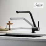 Kitchen tap Window spout side material: Brass, color: Black surface: Matt Window spout side Kitchen tap Window spout side material: Brass, color: Black surface: Matt Window spout side