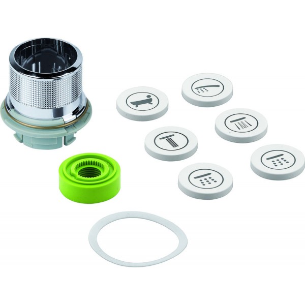 Push button material: Plastic Flush buttons