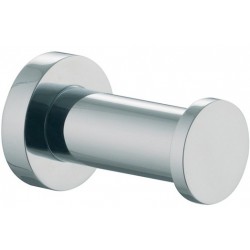 Hook Flat wall mounted material: Brass single, color: Chrome surface: Glossy Hooks