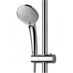 Βέργα με κεφαλή ντους από ορείχαλκο με διανομέα Φ20cm , 104,9cm-105,4cm, παροχή,τηλέφωνο & Σπιράλ 1,75m, χρώμα: Χρωμέ επιφάνεια: Γυαλιστερή Βέργες ντους με κεφαλή