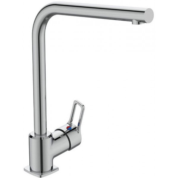Kitchen tap Deck-mounted material: Brass, color: Chrome surface: Glossy Deck-mounted Kitchen tap Deck-mounted material: Brass, color: Chrome surface: Glossy Deck-mounted