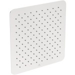 Κεφαλή ντους επίτοιχος τύπος / οροφής 40x40 από ορείχαλκο 1 ροής χωρίς βραχίονα, ultra slim, stainless steel finish, χρώμα: Χρωμέ επιφάνεια: Γυαλιστερή Κεφαλές ντους