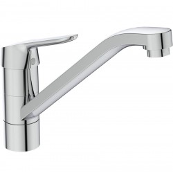 Kitchen tap Deck-mounted material: Brass, color: Chrome surface: Glossy Deck-mounted