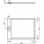 Shower tray Rectangular 120x90x3 material: Synthetic Beach Sand, color: Beige surface: Matt Rectangular Shower tray Rectangular 120x90x3 material: Synthetic Beach Sand, color: Beige surface: Matt Rectangular