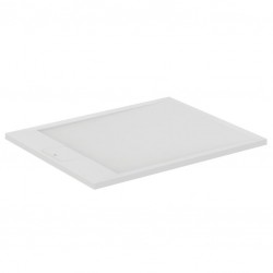 Shower tray Rectangular 100x80x3 material: Synthetic, color: White surface: Matt
