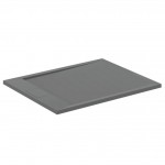 Shower tray Rectangular 100x80x3 material: Synthetic Concrete Grey, color: Grey surface: Matt Rectangular