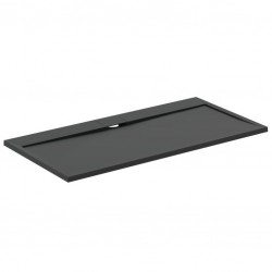 Ντουζιέρα ορθογώνια 160x80x3 από συνθετικό Jet Black, χρώμα: Μαύρο επιφάνεια: Ματ Ορθογώνιες