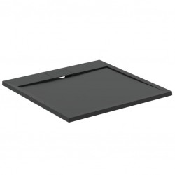 Shower tray Square 90x90 material: Synthetic Jet Black, color: Black surface: Matt