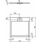 Ντουζιέρα τετράγωνη 80x80 από συνθετικό Jet Black, χρώμα: Μαύρο επιφάνεια: Ματ Τετράγωνες Ντουζιέρα τετράγωνη 80x80 από συνθετικό Jet Black, χρώμα: Μαύρο επιφάνεια: Ματ Τετράγωνες
