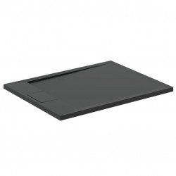 Ντουζιέρα ορθογώνια 90x70 από συνθετικό Jet Black, χρώμα: Μαύρο επιφάνεια: Ματ Ορθογώνιες