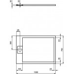 Shower tray Rectangular 100x70x3 material: Synthetic, color: White surface: Matt Shower tray Rectangular 100x70x3 material: Synthetic, color: White surface: Matt
