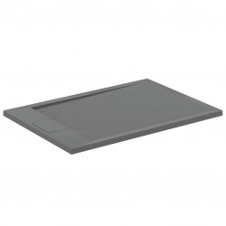 Ντουζιέρα ορθογώνια 100x70x3 από συνθετικό Concrete Grey, χρώμα: Γκρι επιφάνεια: Ματ Ορθογώνιες