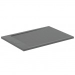Ντουζιέρα ορθογώνια 100x70x3 από συνθετικό Concrete Grey, χρώμα: Γκρι επιφάνεια: Ματ Ορθογώνιες