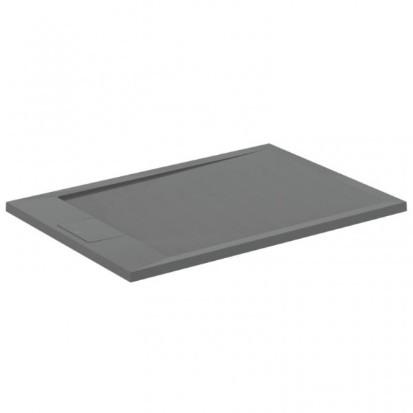 Ντουζιέρα ορθογώνια 100x70x3 από συνθετικό Concrete Grey, χρώμα: Γκρι επιφάνεια: Ματ Ορθογώνιες