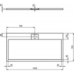 Ντουζιέρα ορθογώνια 140x70 από συνθετικό Jet Black, χρώμα: Μαύρο επιφάνεια: Ματ Ορθογώνιες Ντουζιέρα ορθογώνια 140x70 από συνθετικό Jet Black, χρώμα: Μαύρο επιφάνεια: Ματ Ορθογώνιες