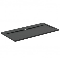 Ντουζιέρα ορθογώνια 140x70 από συνθετικό Jet Black, χρώμα: Μαύρο επιφάνεια: Ματ Ορθογώνιες