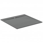 Ντουζιέρα τετράγωνη 120x120 από συνθετικό Concrete Grey, χρώμα: Γκρι επιφάνεια: Ματ Τετράγωνες