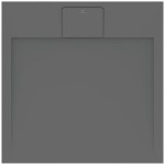 Ντουζιέρα τετράγωνη 70x70 από συνθετικό Concrete Grey, χρώμα: Γκρι επιφάνεια: Ματ Τετράγωνες Ντουζιέρα τετράγωνη 70x70 από συνθετικό Concrete Grey, χρώμα: Γκρι επιφάνεια: Ματ Τετράγωνες