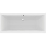Μπανιέρα ορθογώνια 180x80 από ακρυλικό silk white, χρώμα: Λευκό χωρίς λαβές επιφάνεια: Ματ Ορθογώνιες