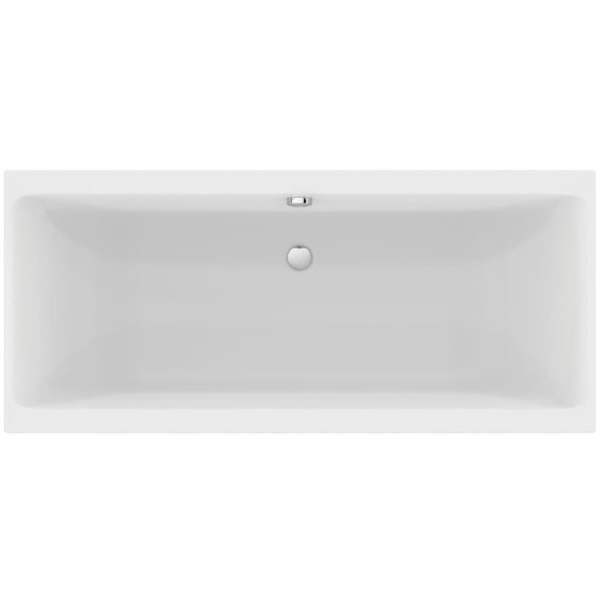 Μπανιέρα ορθογώνια 180x80 από ακρυλικό silk white, χρώμα: Λευκό χωρίς λαβές επιφάνεια: Ματ Ορθογώνιες