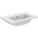 Washbasin for furniture 61x38,5 material: Porcelain With one hole With overflow, color: White surface: Glossy Furniture basins Washbasin for furniture 61x38,5 material: Porcelain With one hole With overflow, color: White surface: Glossy Furniture basins