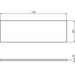 Ποδιά μπανιέρας μπροστινή, 170cm, χρώμα: Λευκό Ποδιές μπανιέρας