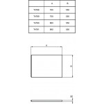 Ποδιά μπανιέρας πλαϊνή, 80cm, χρώμα: Λευκό Ποδιές μπανιέρας