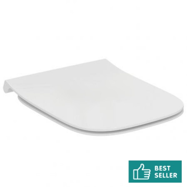 Toilet-seat soft closing, style: Sandwich Slim, color: White Toilet seats & covers