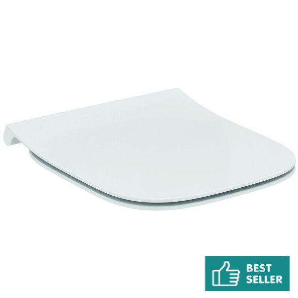 Toilet-seat soft closing, style: Sandwich Slim, color: White Toilet seats & covers