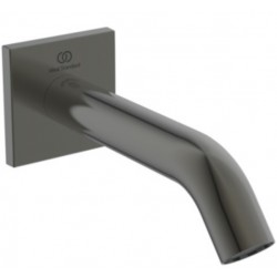 Εκροή (στόμιο) 16cm επίτοιχος τύπος magnetic grey από ορείχαλκο, χρώμα: Γκρι επιφάνεια: Βουρτσισμένη Στόμια (ρουξούνια)