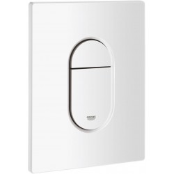 Flush wall plates for concealed cistern alpine white dual flush valve material: ABS Pneumatic, color: White surface: Glossy